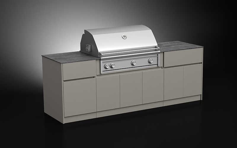 Powder-Coated-Outdoor-Cabinets-With-Countertop